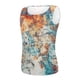 thumbnail image 5 of Mujeres moda sexy sin mangas flor pirnt chaleco cuello redondo impreso tops camiseta chaleco blusa tops Pompotops lopia991385, 5 of 5