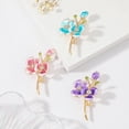thumbnail image 4 of Ziurtnc Women Brooch Flower Shape Anti-slip Wear-resistant Suit Coat Collar Hat Scarf Decoration Clothes Pin Prom Party Garment Jewelry, 4 of 8