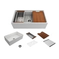 thumbnail image 2 of BOCCHI 1504-002-0120 Apron Step Rim Fireclay 33" Kitchen Sink Matte White, 2 of 6
