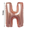 thumbnail image 3 of Efavormart Rose Gold 16" tall Alphabet Letters / Number Foil Balloons Party Wedding Decorations Graduation New Year Party- H, 3 of 7