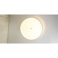 thumbnail image 5 of Moderne Flush Mount Conversion Kit 14"w White Fabric Drum Lampshade, 5 of 8