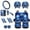 Blue - Sea Turtle Moon, variant on Tutolipy 16 Pieces Car Interior Accessories Sets, Galaxy Wolf Print Car Front Seat Covers and Rear Split Bench Seat Cover, Steering Wheel Cover Seatbelt Cover Center Console Cover Car Headrest Cover