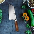 thumbnail image 2 of TUO Cleaver Knife, Chinese Chef Knife 7" Vegetable Meat Cleaver with Pakkawood Handle, 2 of 15
