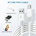 thumbnail image 5 of C Charger Compatible for Samsung Charger Fast Charging with USB Type C Cable 6FT Compatible for Samsung Galaxy S26/S25/S24+/S23/S22/S22 Ultra/S21 Ultra/S21/S20/S10/S10e/S9 Plus/Note 20/10, 5 of 7
