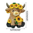 thumbnail image 3 of Cow Shaped Resin Planter – Unique Home Decor for Indoor Plants, Flowers, Decorative Shelf Desk Mantel Piece, Durable Lightweight Gift for Garden Office Kitchen, 3 of 6