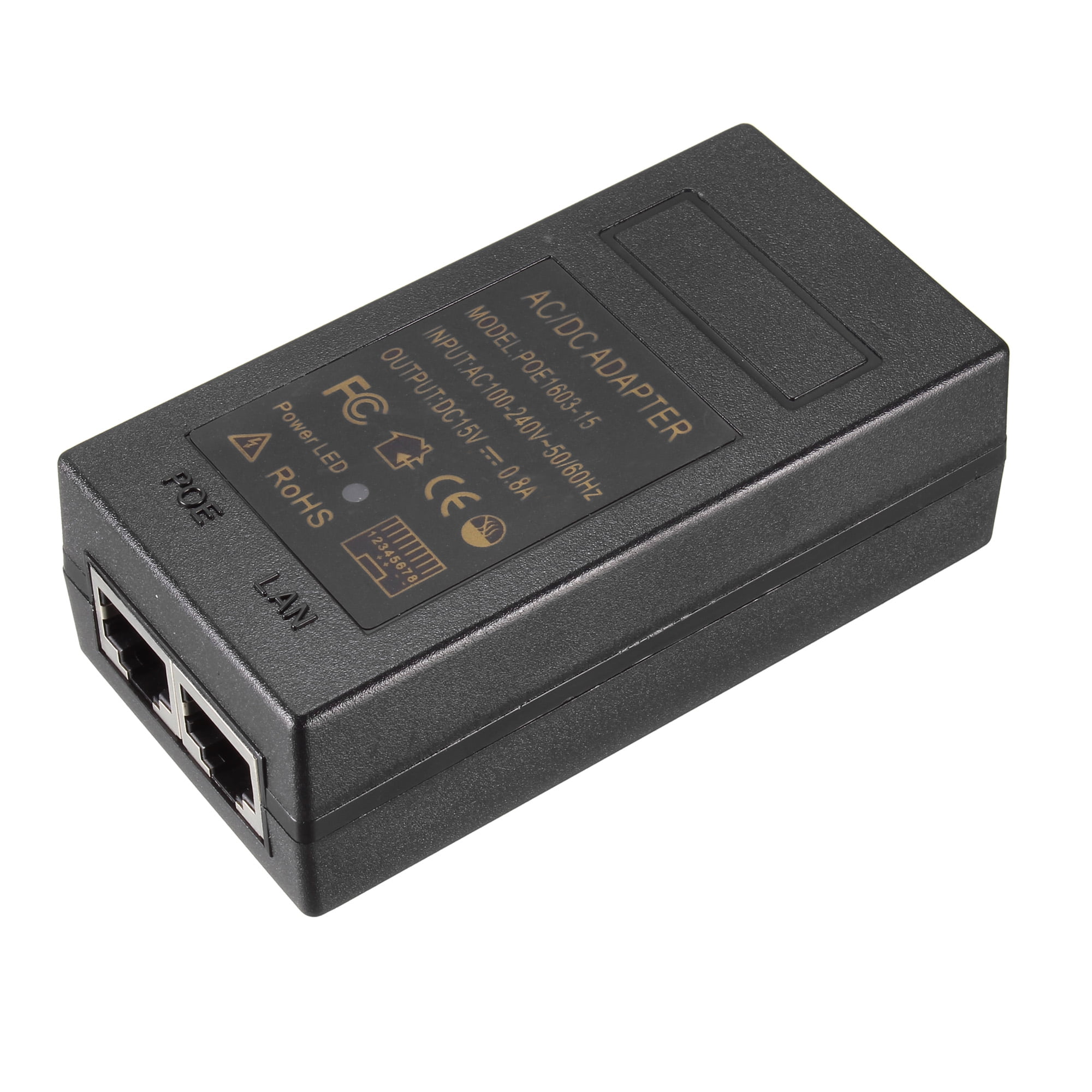15V 0.8A POE Power Supply Injector Power over Adapter for IP