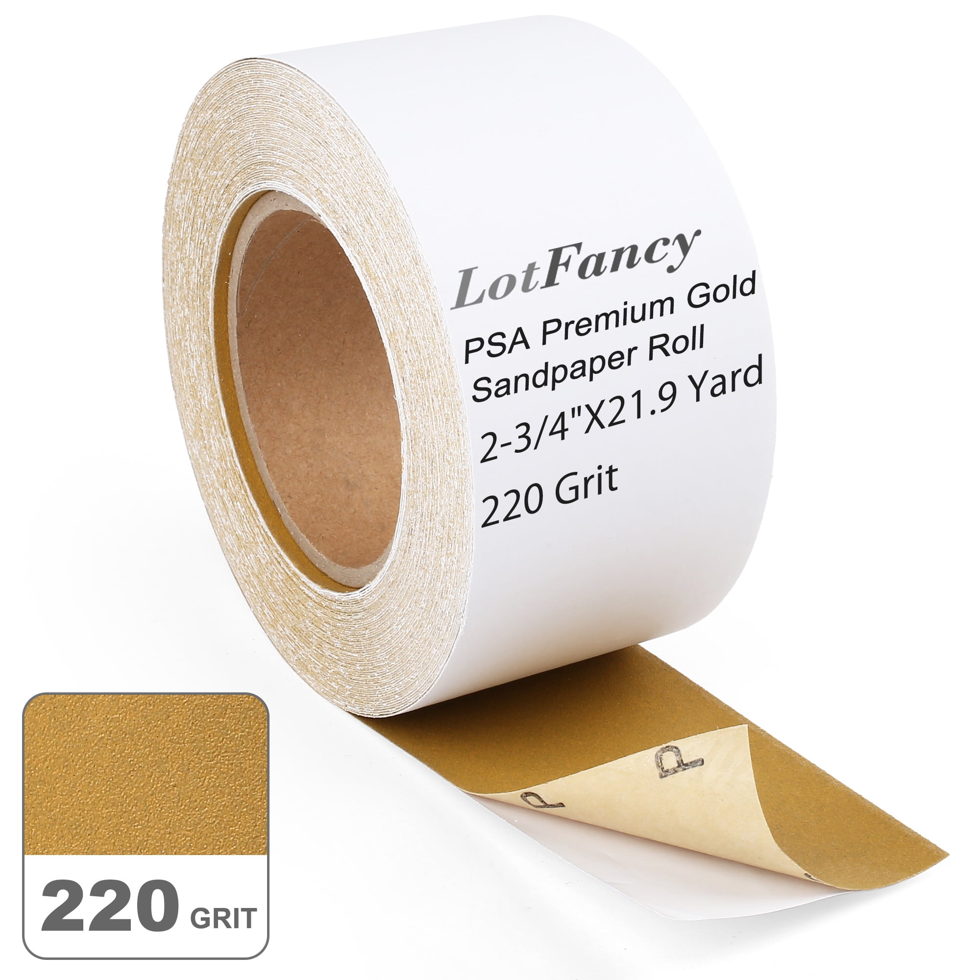 220 Grit Norton Gold PSA Sandpaper Dura Block Sticky Back Roll 220 Grit Norton Gold PSA Sandpaper Dura Block Sticky Back Roll