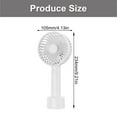 thumbnail image 6 of KUFptva Portable Handheld Fan 1200mAh USB Rechargeable Desk Fan with 3 Speed Setting for Home Office Travel Use White, 6 of 7