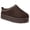 Brown, variant on Women's Platform Slippers – Cozy Slip On with Soft Faux Fur Lining & Cushioned Sole, Chestnut, Size: 7