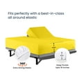 thumbnail image 4 of SGI Bedding Egyptian Cotton Top Split Sheet Set Solid Adjustable Bed 34" Split Head King 600 TC 18" Deep Yellow, 4 of 9