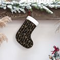 thumbnail image 6 of Salouo Keys Print Christmas Stockings,Large Xmas Stocking Set of 1 Holiday and Farmhouse Stocking for Christmas Holiday Party Decoration(17.7*11 Inch), 6 of 7