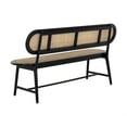thumbnail image 3 of Brant House 34x63" Modern Wood Rori Living Room Bench in Black, 3 of 7