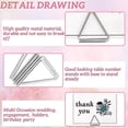 thumbnail image 2 of Vett (Silver)24pcs Place Card Holder Triangle Shape Table Name Card Holder Picture Holder Stand Clip For Wedding Party, 2 of 5