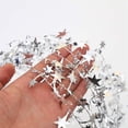 thumbnail image 3 of Triani 2Rolls Sparkly Star Tinsel Garlands Metallic Garland Wired Garland for Wreath Making Decoration Festive Ornament Accessory for Gift Wrapping and DIY Craft Projects(Silver), 3 of 7
