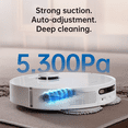 thumbnail image 6 of Dreame L10s Ultra Robot Vacuum and Mop Combo, Auto Mop Cleaning and Drying, Self-Refilling and Self-Emptying Base for 60 Days of Cleaning, 5300Pa Suction and AI Navigation, Compatible with Alexa, 6 of 8
