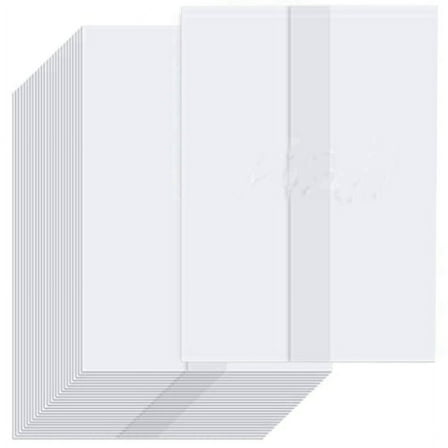 120 Pcs Vellum Jackets, 5X7 Inch Paper Pre-Folded Wedding Invitation Translucent Envelopes