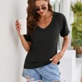thumbnail image 4 of Women's Cool Dry Short Sleeve Compression Shirts Sports T-Shirts Tops Athletic Workout Shirt For Daily Life Work Business, 4 of 8