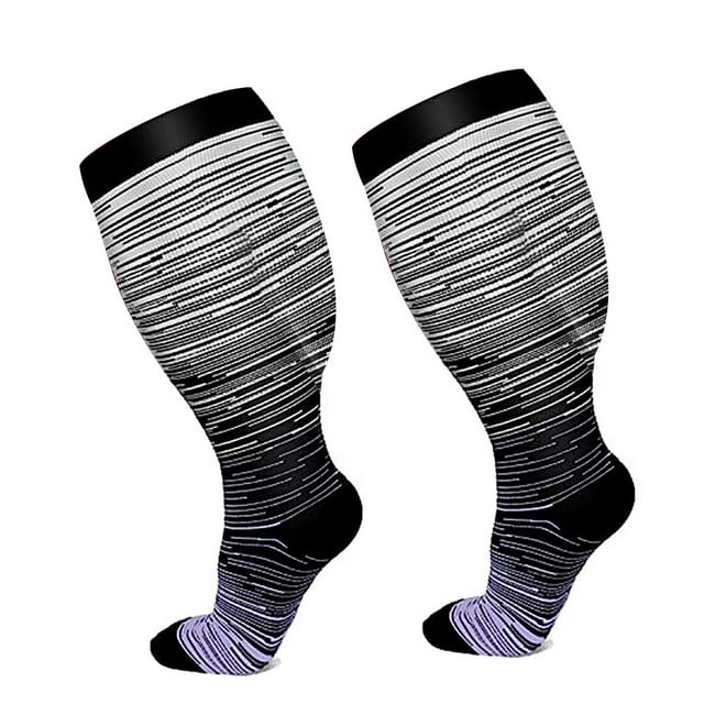 Plus size plus fat compression socks American style vein second grade elastic socks fat calf socks