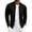 Black, variant on Casual Long Sleeve Jacket for Men Solid Color Zipper Round Neck Outwear Lightweight Stretch Cuff Fashion Coat with Pockets