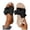 Black, variant on Womens Summer Slippers Bow Open Toe Slip on Slides Sandals Comfortable Braided Sole Walking Shoes for Beach Vacation Black 7.5