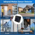thumbnail image 2 of Yeacher Solar Driveway Alarm 984ft Long Range Wireless Driveway Alarm IP60 Weather Resistant Infrared Motion, 2 of 8