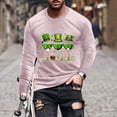 thumbnail image 1 of Blusas y camisas de manga larga y cuello redondo para hombre, camisetas casuales con estampado de moda y cuello redondo, blusas de licra de manga corta para hombre., 1 of 5