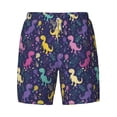 thumbnail image 4 of Lsque Mens Swim Trunks Colorful Dinosaur Pattern - Bathing Suit Compression Liner - Beach Swim Shorts Swimwear - (S-3XL) - Stretch Quick Dry -Medium, 4 of 9