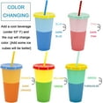 Color Changing Cups Trianu Bulk Tumblers with Lids and Straws 10 Pack