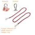thumbnail image 2 of Unique Bargains Sangle de Chaîne pour Sac à Main, 47 Pieds Sangle de Remplacement pour Sac à Bandoulière (Rouge/argent), 2 of 6