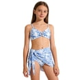 thumbnail image 3 of LRen Toddler Swimsuit Girl 18-24 Months 3 Piece Ruffles Bikini Swimwear for Kids Cute Summer Rash Guard Swimsuit Girls Beach Swimwear Tankini Beach Swimwear Set, 3 of 8