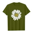 thumbnail image 2 of WOYY Toddler Girls Sunflower Print Short Sleeve T-Shirt Summer Casual T Shirt, Sizes 3-13, 2 of 6