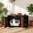 thumbnail image 6 of Vebreda Wooden Cat Litter Box Enclosure Hidden Litter Box Furniture with Scratching Board, Versatile Use, Ultimate Privacy & Cleanliness, 6 of 10