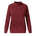 thumbnail image 4 of Mercatoo Teen Girls Fleece Pullover Sweatshirts with Pockets Long Sleeve Plain Crew Neck Jumper Sweater Tops Kids Warm Clothes, 4 of 6