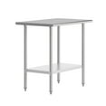 thumbnail image 2 of Flash Furniture 24x36 Portable Prep and Work Table with NSF Certified 18 Gauge Stainless Steel Top Shelf and Adjustable Galvanized Steel Undershelf, 2 of 8