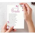 thumbnail image 7 of Inkdotpot 50-PackFloralHow Well Do You Know The Bride Bridal Shower Bachelorette PartyGameWho Know The Bride Best ActivityCards, 7 of 7