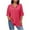Hot Pink, variant on Women Plus Size Cotton Linen Shirts Casual Lightweight Solid Color Tee Blouses Loose Fit Half Sleeve Collared Vacation Tops(4X-Large,White)