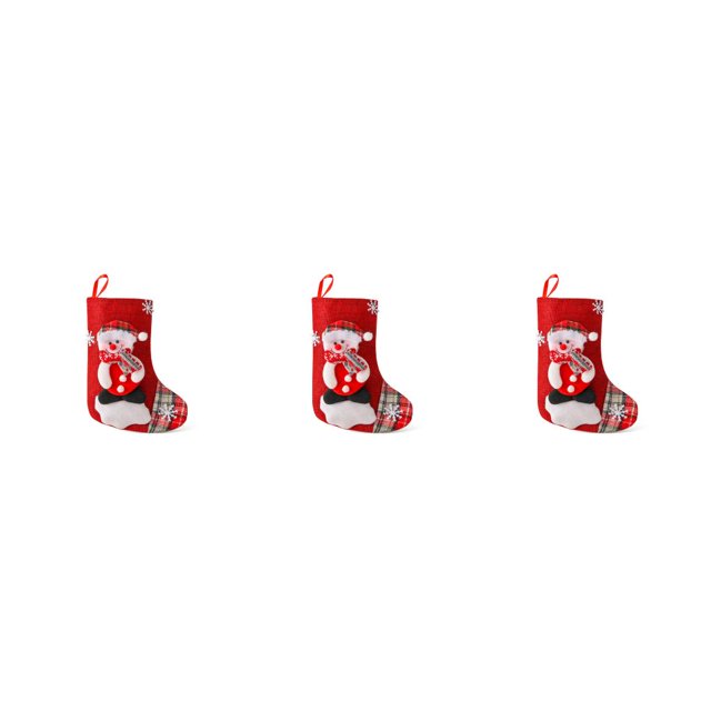 Cateissary Calcetín navideño para colgar en la fiesta, chimenea de Navidad, regalo, bolsa de dulces, tela no tejida, adorno de fiesta, ventana, Type1 NO1