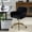 Foam + Black + Upholstered, variant on Office Chair,fur chair Artificial rabbit hair Home Office Chair with Golden Metal Base,Adjustable Desk Chair Swivel Office Chair,Vanity Chair(Beige)