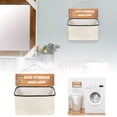 thumbnail image 1 of Home Textile Storage For Clothes Organization And Temporary Laundry Holding In Bedroom Bathroom Or Durable Polyester And Wood Design, 1 of 7