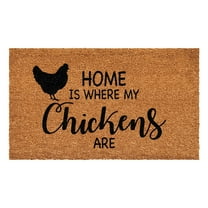 Home is Where my Chickens are Doormat 17" x 29"