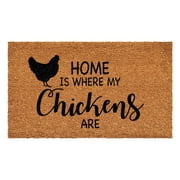 Calloway Mills Home is Where my Chickens are Doormat 36" x 72"