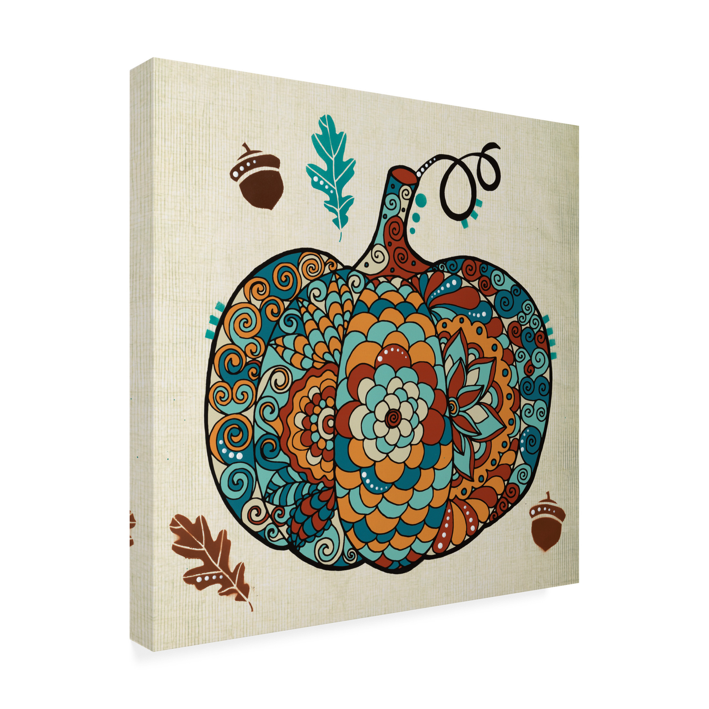 Canvas Wall Art - Dean Russo 'Gourd 2' Wall Art for Living Room, Bedroom, or Office DÃ©cor by Trademark Fine Art - 14 x 14 Inches