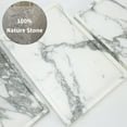 thumbnail image 4 of Real Luxurious Natural Marble Vanity Tray Genuine Marble/Stone Storage Tray for Home Decor Bathroom/Kitchen/Vanity/Dresser Non-Resin/Non-Ceramic, 4 of 8