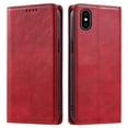 thumbnail image 2 of Feishell for iPhone X/XS Wallet Case, Premium PU Leather Credit Card Holder Magnetic Closure Flip Kickstand Cover [TPU Inner Shell] Shockproof Phone Case Compatible with iPhone X/XS,Red, 2 of 8