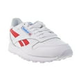 thumbnail image 2 of Reebok Classic Leather Men's Shoes White-Vector Red-Horizon Blue fv6372, 2 of 6