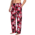 thumbnail image 2 of Uemuo Cute Dog Pattern Men's Wide Leg Palazzo Lounge Pants with Pockets Light Weight Loose Comfy Casual Pajama Pants-X-Large, 2 of 9