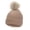 Khaki, variant on Winter Knitted Baby Hat with Extra Warm Ear Cap for Boys Girls Soft Yarn Stocking Cap for Cold Weather Grey 0-4 Years
