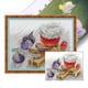 thumbnail image 1 of Kit Punto Cruz Con Higos Hilo Algodón Ecológico Bordado 14CT 52x43cm, 1 of 9