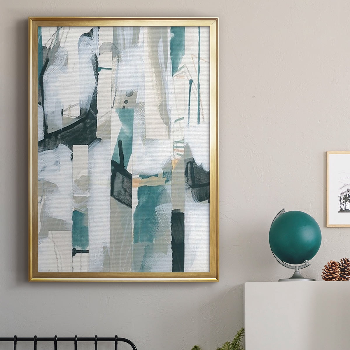 Sea Cavern Strata III Premium Framed Print, in Gold, Black, or Silver - Ready to Hang