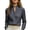 Dark Gray, variant on Petite Womens Tops V-Neck Flared Pleated Detail Long Sleeve for Work Loose Fit Tees Tops Green S